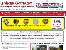 Tablet Screenshot of landscapecentres.com